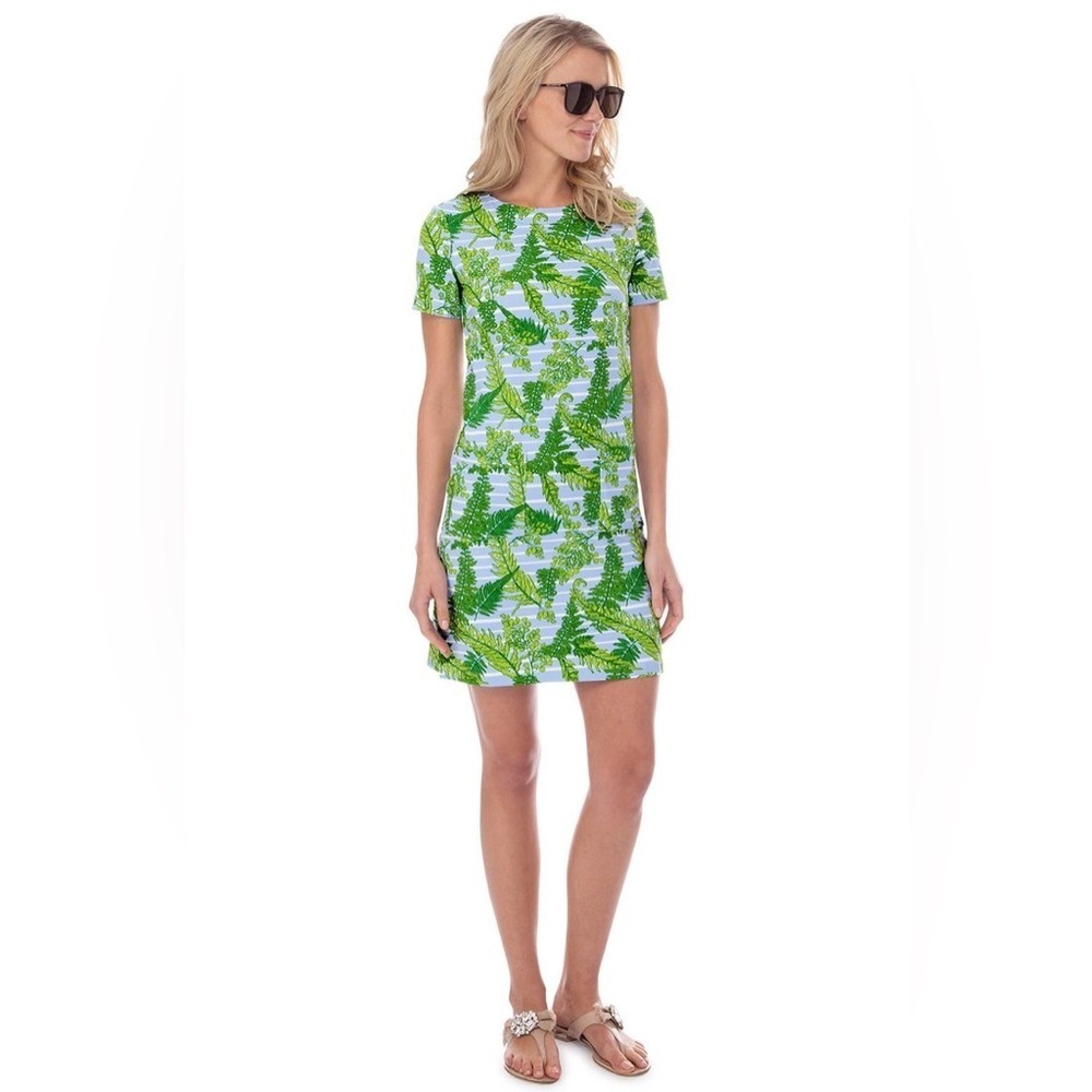 Persifor Provence Palms in Fern Green Carter Dress